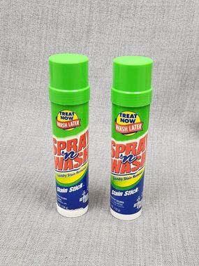 Discontinued Spray and Wash Stain Remover Stick lot of 2. USED